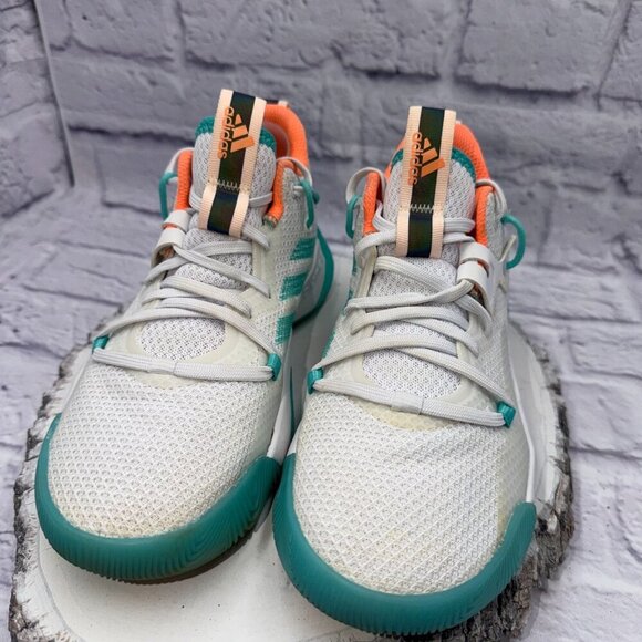 Adidas Harden Stepback 3 Shoes Men Sz 5 Wmn Sz 7 The Bahamas Bounce Mint Coral - Picture 3 of 12